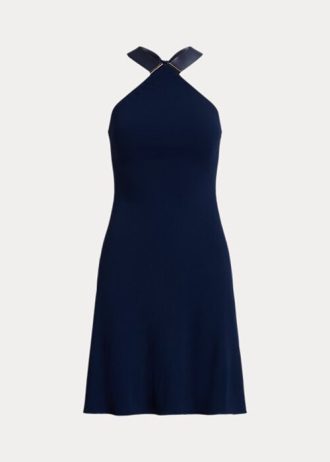 Navy Women’s Ralph Lauren Jinett Jersey Halter Day Dress Navy Women’s Ralph Lauren Jinett Jersey Halter Day Dress