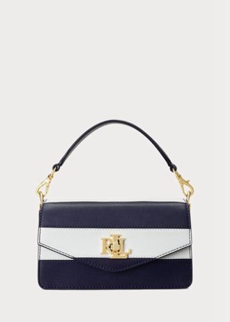 Navy Women’s Ralph Lauren Leather Small Tayler Crossbody Bags