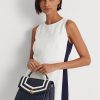 Navy Women’s Ralph Lauren Nappa Leather Medium Farrah Satchel Bags Navy Women’s Ralph Lauren Nappa Leather Medium Farrah Satchel Bags