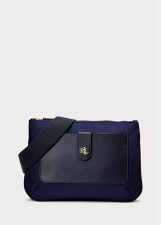 Navy Women’s Ralph Lauren Oxford Medium Jamey Crossbody Bags