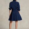 Navy Women’s Ralph Lauren Paneled Dress