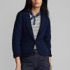 Navy Women’s Ralph Lauren Quilted Indigo Jersey Jackets