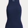 Navy Women’s Ralph Lauren Ribbed Cotton Tanks