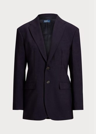 Navy Women’s Ralph Lauren Stretch Wool-blend   Blazers
