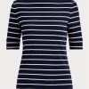 Navy Women’s Ralph Lauren Striped Boatneck Tops Navy Women’s Ralph Lauren Striped Boatneck Tops