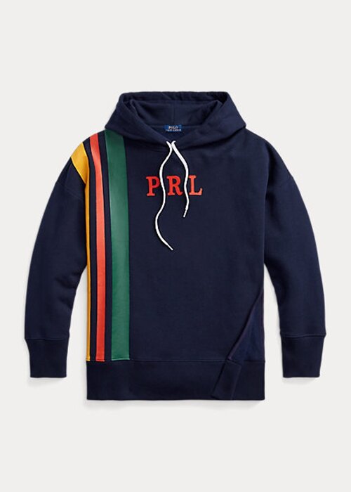 Navy Women’s Ralph Lauren Striped Fleece Logo Sweatshirts Navy Women’s Ralph Lauren Striped Fleece Logo Sweatshirts