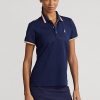 Navy Women’s Ralph Lauren Tailored Fit Jersey Polo Shirts Navy Women’s Ralph Lauren Tailored Fit Jersey Polo Shirts