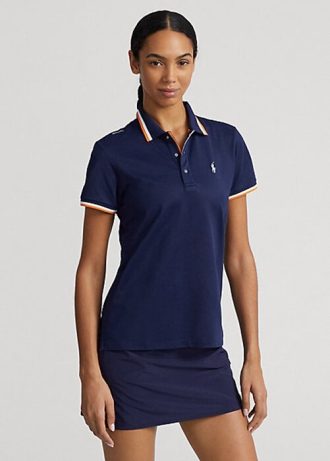 Navy Women’s Ralph Lauren Tailored Fit Jersey Polo Shirts