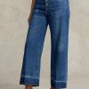Navy Women’s Ralph Lauren Wide-leg Cropped Jeans