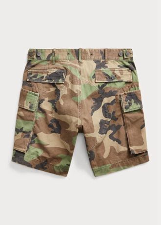 Olive Men’s Ralph Lauren Camo Ripstop Cargo  Shorts