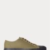 Olive Men’s Ralph Lauren Canvas Sneakers