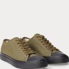 Olive Men’s Ralph Lauren Canvas Sneakers