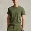 Olive Men’s Ralph Lauren Custom Slim Fit Crewneck  T Shirts