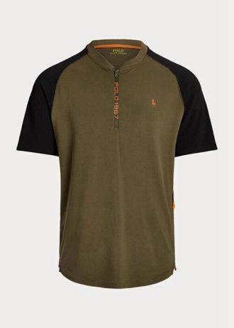 Olive Men’s Ralph Lauren Custom Slim Fit Performance Jersey T Shirts