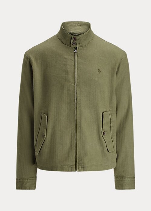 Olive Men’s Ralph Lauren Linen-Blend Herringbone Twill Jackets Olive Men’s Ralph Lauren Linen-Blend Herringbone Twill Jackets