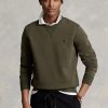 Olive Men’s Ralph Lauren Marled Double-knit Sweatshirt Olive Men’s Ralph Lauren Marled Double-knit Sweatshirt