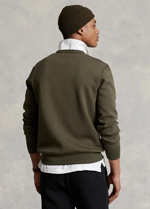 Olive Men’s Ralph Lauren Marled Double-knit Sweatshirt Olive Men’s Ralph Lauren Marled Double-knit Sweatshirt