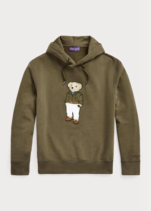 Olive Men’s Ralph Lauren Polo Bear Fleece Hoodie Olive Men’s Ralph Lauren Polo Bear Fleece Hoodie