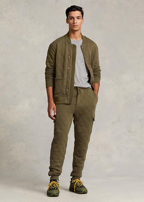 Olive Men’s Ralph Lauren Quilted Luxury Jersey Jackets Olive Men’s Ralph Lauren Quilted Luxury Jersey Jackets