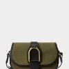 Olive Women’s Ralph Lauren Canvas & Calfskin Welington Shoulder Bags Olive Women’s Ralph Lauren Canvas & Calfskin Welington Shoulder Bags