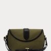 Olive Women’s Ralph Lauren Canvas & Calfskin Welington Shoulder Bags Olive Women’s Ralph Lauren Canvas & Calfskin Welington Shoulder Bags