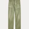 Olive Women’s Ralph Lauren Cotton Sateen Utility Pants