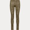 Olive Women’s Ralph Lauren Zebra-Print Stretch Jersey Leggings