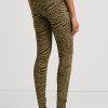 Olive Women’s Ralph Lauren Zebra-Print Stretch Jersey Leggings