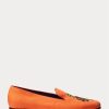 Orange Men’s Ralph Lauren Alonzo Embroidered Linen Dress Shoes Orange Men’s Ralph Lauren Alonzo Embroidered Linen Dress Shoes