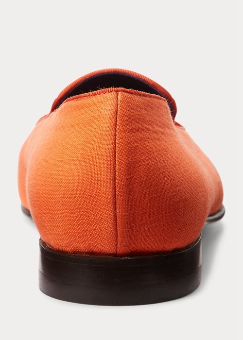 Orange Men’s Ralph Lauren Alonzo Embroidered Linen Dress Shoes Orange Men’s Ralph Lauren Alonzo Embroidered Linen Dress Shoes