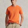 Orange Men’s Ralph Lauren Custom Slim Fit Crewneck  T Shirts