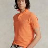 Orange Men’s Ralph Lauren Custom Slim Fit Mesh Polo Shirts