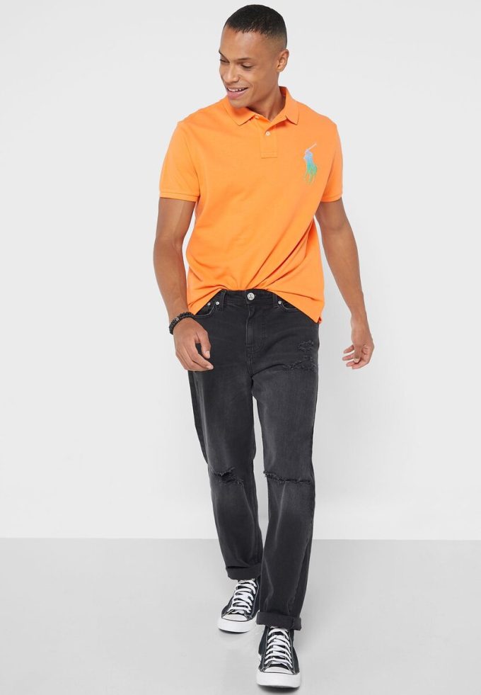 Orange Men’s Ralph Lauren Essential Polo Shirts