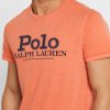 Orange Men’s Ralph Lauren Logo Crew Neck T Shirts
