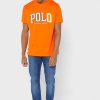 Orange Men’s Ralph Lauren Logo Crew Neck T Shirts