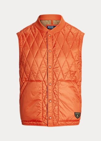 Orange Men’s Ralph Lauren Water-Repellent Quilted Vest