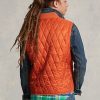 Orange Men’s Ralph Lauren Water-Repellent Quilted Vest Orange Men’s Ralph Lauren Water-Repellent Quilted Vest