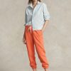 Orange Women’s Ralph Lauren Fleece Athletics   Pants