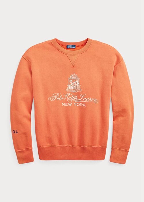 Orange Women’s Ralph Lauren Logo Graphic Fleece Sweatshirts Orange Women’s Ralph Lauren Logo Graphic Fleece Sweatshirts