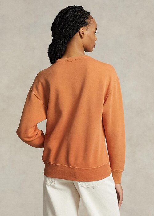 Orange Women’s Ralph Lauren Logo Graphic Fleece Sweatshirts Orange Women’s Ralph Lauren Logo Graphic Fleece Sweatshirts