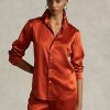 Orange Women’s Ralph Lauren Mulberry Silk Shir Shirts Orange Women’s Ralph Lauren Mulberry Silk Shir Shirts