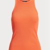 Orange Women’s Ralph Lauren Rib-knit Cotton Tanks