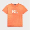 Orange Women’s Ralph Lauren Rl Logo Jersey  T Shirts