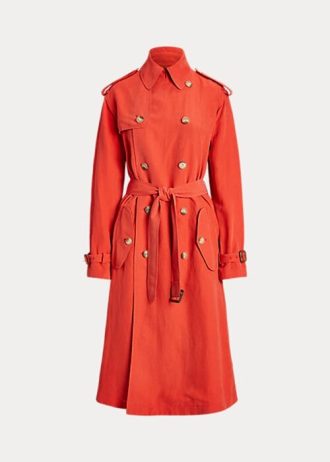 Orange Women’s Ralph Lauren Silk-Blend Coats