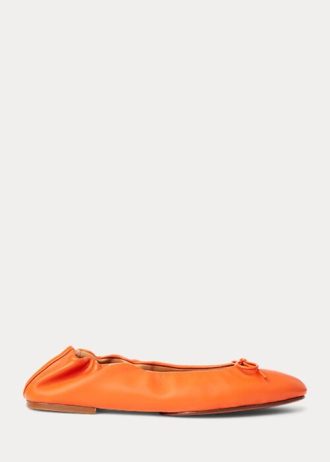 Orange Women’s Ralph Lauren The Pony Ballet Flat Shoes