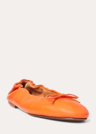 Orange Women’s Ralph Lauren The Pony Ballet Flat Shoes