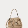 Pale Honey Women’s Ralph Lauren Calf-Suede Soft Ricky 18 Handbag