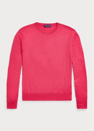 Pink Men’s Ralph Lauren Cotton Crewneck Jumper  Sweaters