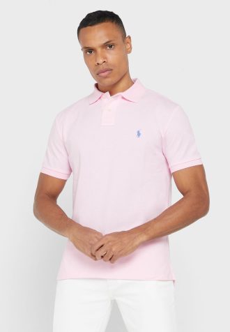 Pink Men’s Ralph Lauren Essential Polo Shirts