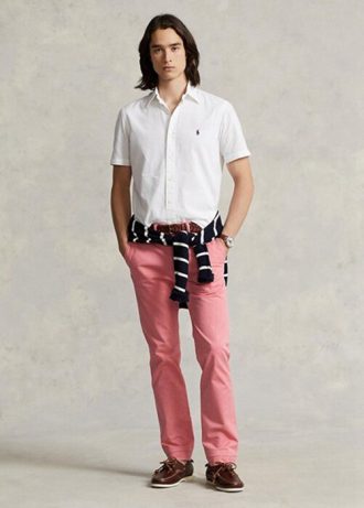 Pink Men’s Ralph Lauren Stretch Slim Fit Chino  Pants